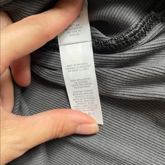 NWT Aerie High Neck Ribbed Midi Dress Large - Picture 12 of 12